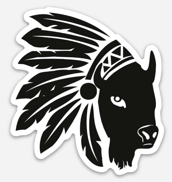 Chief Bison Headdress Sticker